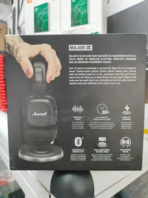 Marshall Major Iv on Ear Bluetooth Headphones, 80 HRS Play