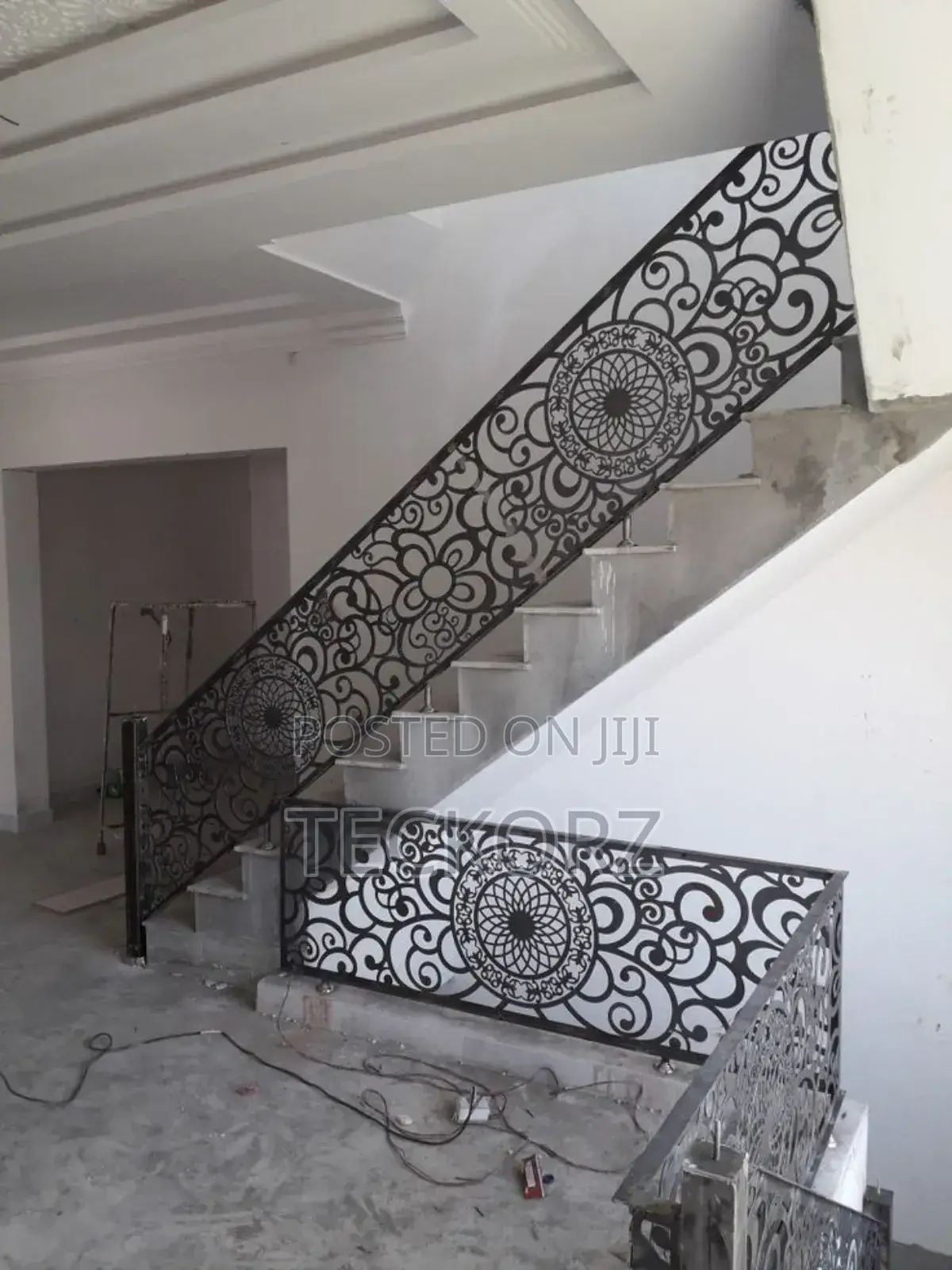 Modern CNC Staircase Railing Design