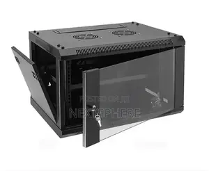 4u Rack With Glass Door, Locks, Removable Side Panels -