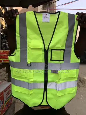 Reflective Jacket With Reflective Tape And Side Pockets