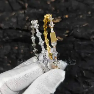 Iced Out Zirconia Diamond Tennis Silver or Gold Bracelet
