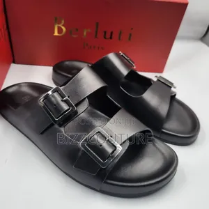 Original Berluti Leather Slippers Available in Store