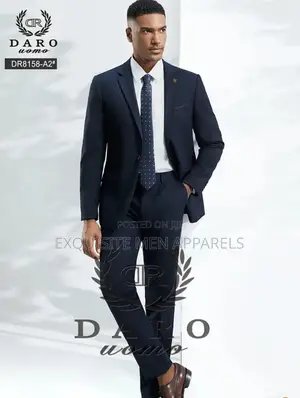 Dark Navy Daro Corporate 2pcs Quality Slimfit Men’S Suit