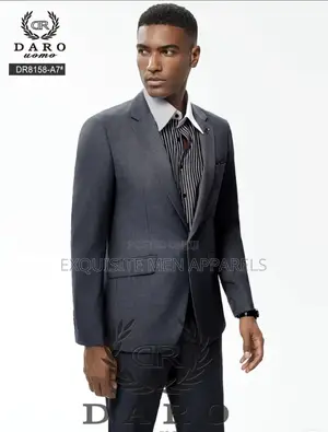 Dark Gray Daro 2pcs Corporate Slimfit Quality Men’S Suit