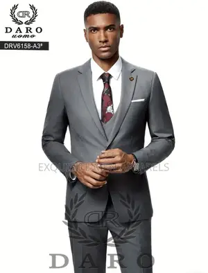Gray 3pcs Daro Corporate Slim Fit Suit for Men