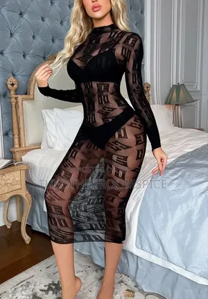 Ladies Spandex Bodystocking Fishnet Gown Party Fun Club Wear