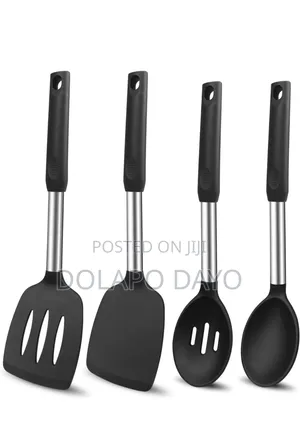 4 PCS of Quality Silicon Cooking Spoons