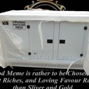 Brand New Perkins 80kva Soundproof DIESEL Lister Generator