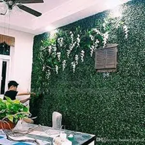 Artificial Flowers and Grass Wall Decorations