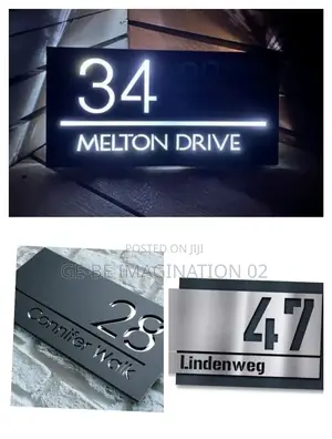 House Number Outdoor Sign