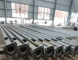 Galvanized Waterproof Streetlight Poles, Solar Light Poles