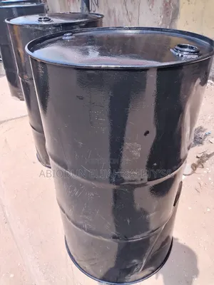 Original Black Empty Metal Iron Drum 200 Litres