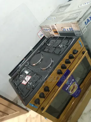 Maxi 60by90 Gas Cooker With Oven With Wood Color