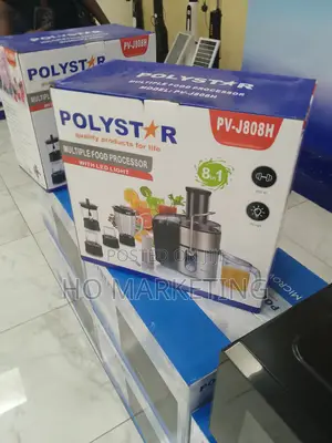 Polystar 800W Food Processor With Blender Jar-Pv-J808h