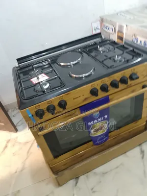 Quality 60by90 Maxi Gas Cooker With Wood Color
