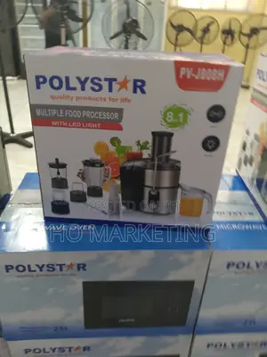 Polystar Electroplated Metal Blade Food Processor-J808h