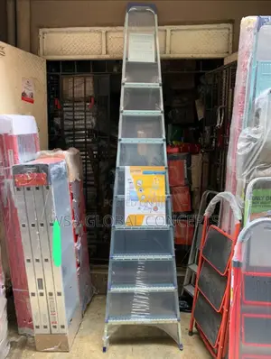 10 Steps Upstrong Aluminum Stores Ladder