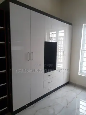 8ft X 8ft Wardrobe (White Color and Black)