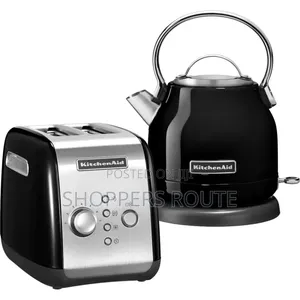 Kitchenaid Cottage Breakfast Set (Kettle Toaster)- Black