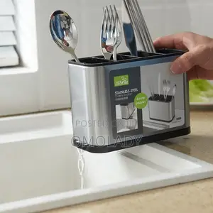 Stainless Steel Countertop Cutlery Rack/Organizer