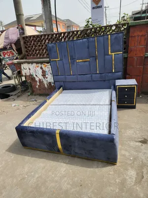 Quality 4.5by6 Bed Frame With Side Drawer.