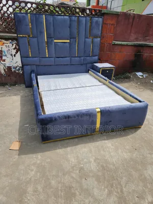 Padded Upholstery 4.5by6 Bed Set.