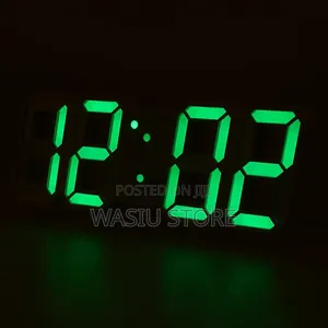 Digital 3D White LED Alarm Clock