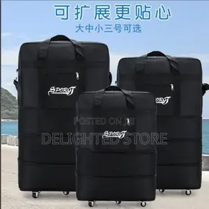 High Quality Multi Collapsible Leather Luggage Bag Big Size