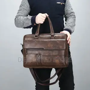 Jeep Buluo Luxury Genuine Forever Leather Men’S Office Bag