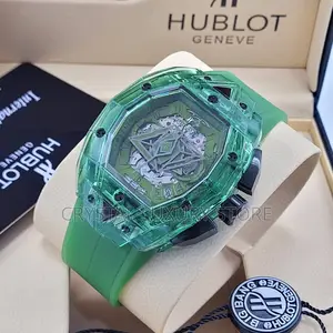 Hublot Quality Luxury Men Removable Rubber Strap Wristwatch