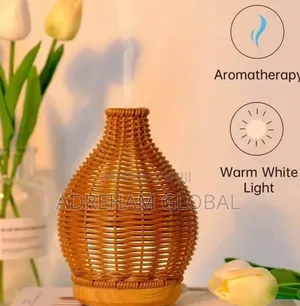 Wood Weave Mini Vase Air Humidifier USB Electronic Home Diff