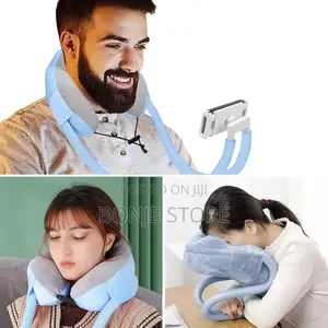 2in1 U-Shaped Neck Pillow With Gooseneck 360° Phone Holder