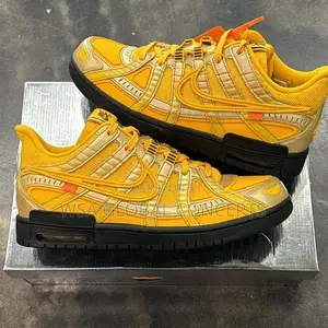 Nike Air Rubber Dunk Off-White University-Gold Sneakers