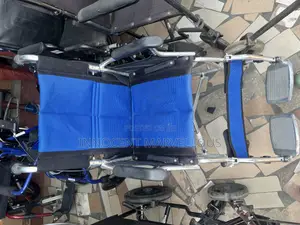 Standard Blue Pushing Wheelchair