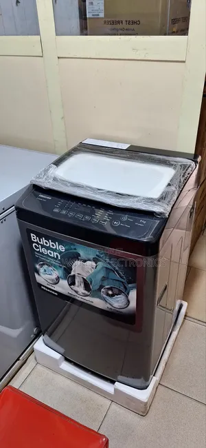 New Hisense 8kg Top Load Automatic Washing Machine 1year