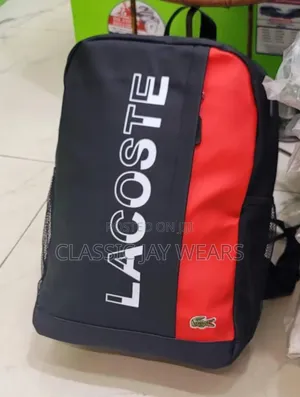 Original Lacoste Backpack In Two Colors