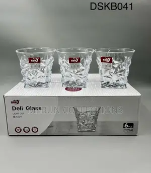 6pcs Diamond Whiskey Glass Cup
