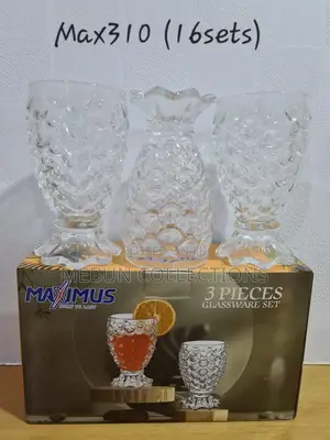 3pc Fish Scale Glass Cup