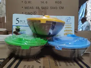 5pcs Glass Cooking Bowl With Cover