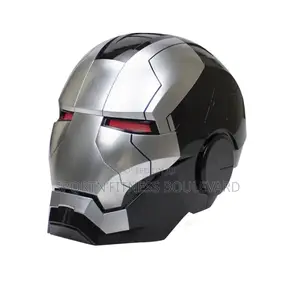 Silver Plated Ironman Helmet With Active Voice Command
