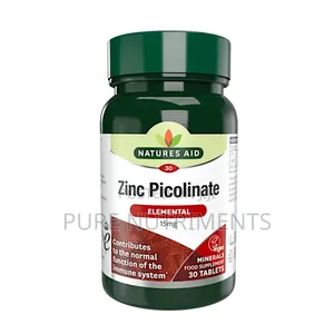 Zinc Picolinate 15mg by Nature’S Aid - 30 Tablets