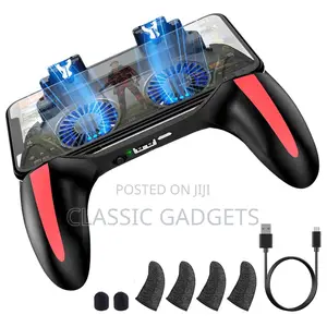 Mobile Game Controller With Cooling Fan and Trigger
