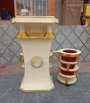 Quality Pulpit With Offering Basket