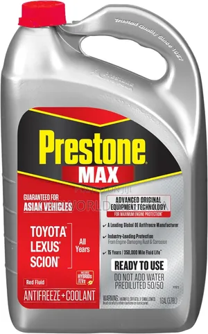 Prestone Max Asian Red 50/50 Antifreeze Automotive Coolant