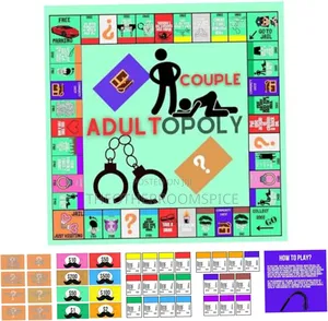 Couple Adultopoly Board Game Adult Date Night Monopoly Dares