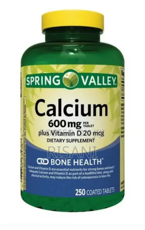 Spring Valley Calcium 600mg Vitamin D3 250 Coated Tablets