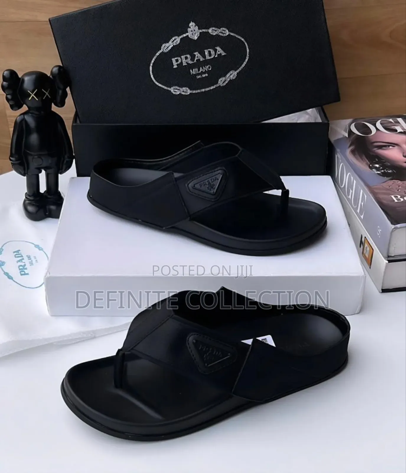 New Prada Leather Slipper