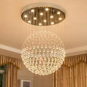 Luxurious Round Crystal Chandelier