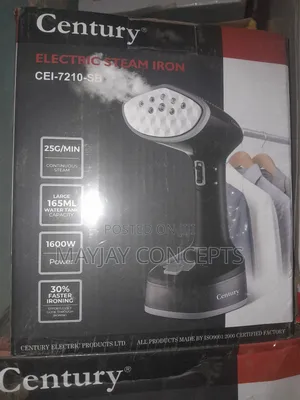Century Electric Steam Iron With Built-in Pump-cei-7210-sb