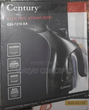 Century Electric Steam Iron With Built-in Pump-Cei-7210-Sa